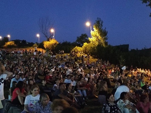 >Парк "Македония" в Благоевград се превърна в своеобразна арена на киното