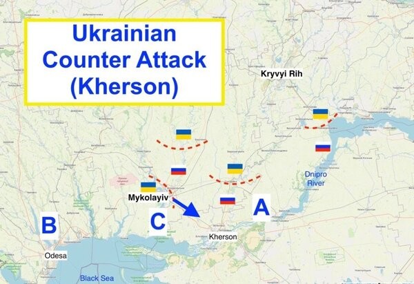 УНИАН: Украйна е пробила първата линия на отбраната на руските сили в Херсон
