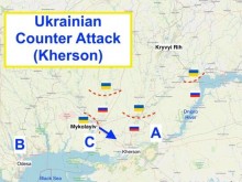 УНИАН: Украйна е пробила първата линия на отбраната на руските сили в Херсон