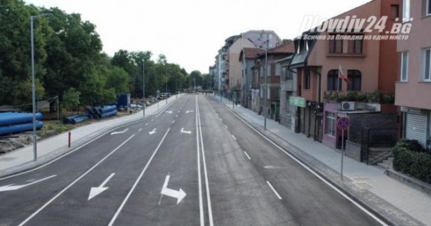 Ремонтираният участък на ул Даме Груев от бул Македония до