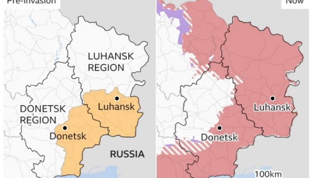 Четири области на Украйна се готвят да проведат днес референдуми