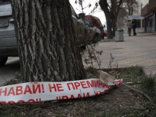 Вдигнаха взривеното Порше от мястото на инцидента