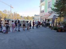 Такава опашка не се вижда всеки ден в Пловдив