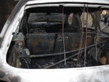 Лек автомобил изгоря тази нощ в Пловдив