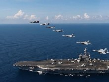 САЩ прехвърлят самолетоносача "Роналд Рейгън" в Японско море заради Северна Корея