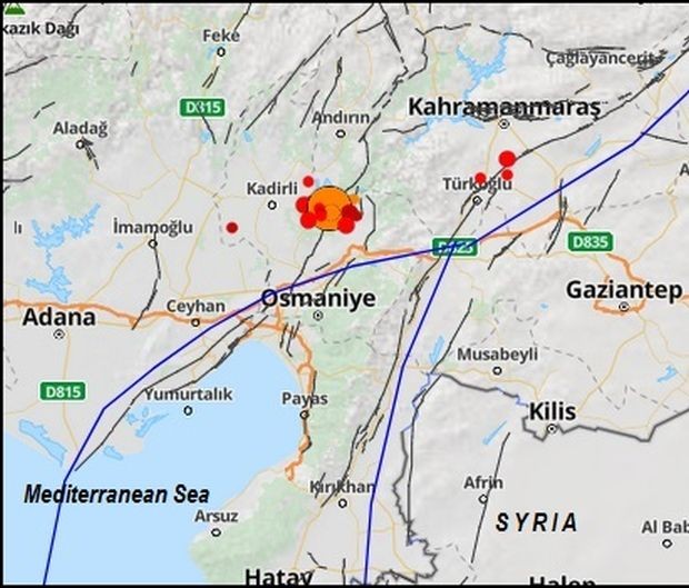 Земетресение със слаби вторични трусове е усетено в Югоизточна Турция