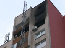 Пожар в блок в столичния квартал "Света Троица"