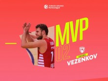 Александър Везенков е MVP на кръга в Евролигата