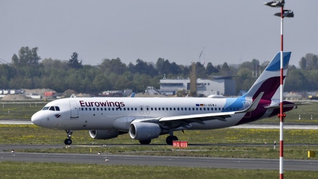 Почти половината от полетите на Eurowings в Германия са отменени поради тридневна стачка на пилотите