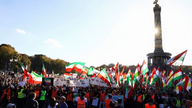 80 хиляди души от цяла Европа се събраха на протест в Берлин срещу иранския режим