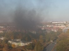 Пожар в северната част на Пловдив