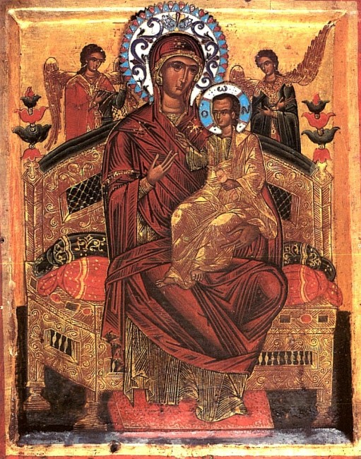 Пред чудотворно копие на иконата на Св. Богородица Всецарица извършват литургии в София
