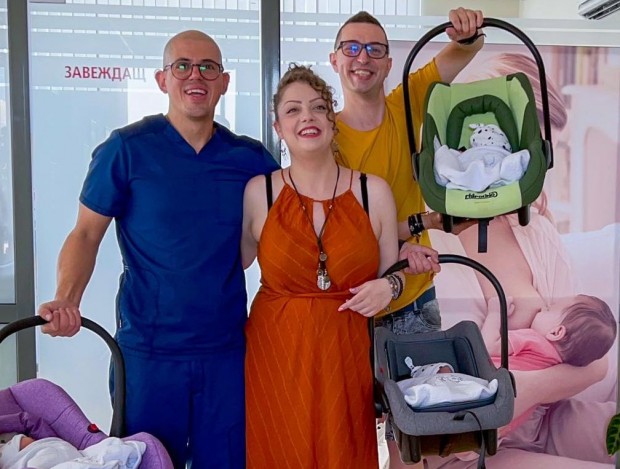 Тризнаци се родиха в пловдивска болница, след като родителите им