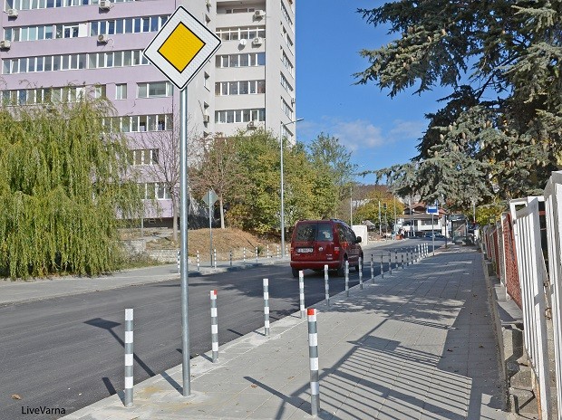 Готов е първият етап от ремонта на улица "Дубровник" във Варна