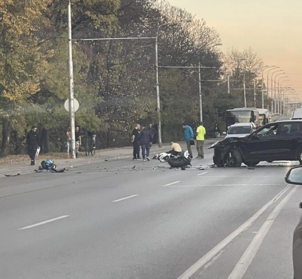 Отрицателна е пробата за алкохол на шофьора, блъснал моторист в София