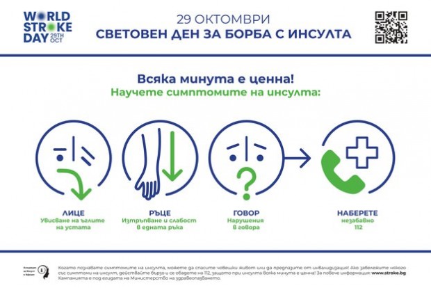 Отбелязваме Световният ден за борба с инсулта