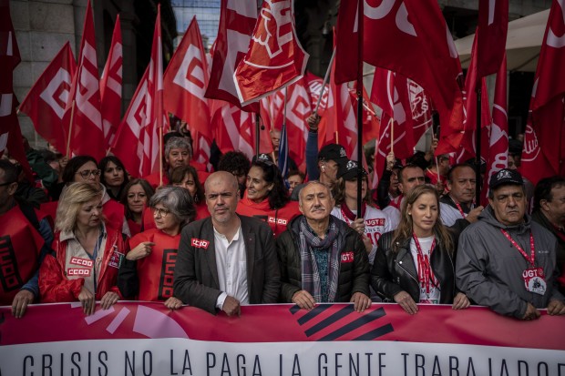 Около 50 000 испанци излязоха на протест в Мадрид с искане за увеличение на заплатите в отговор на инфлацията