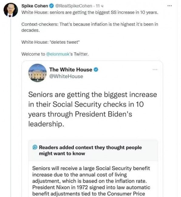 Илон Мъск пусна факт-чек на Белия Дом в Туитър