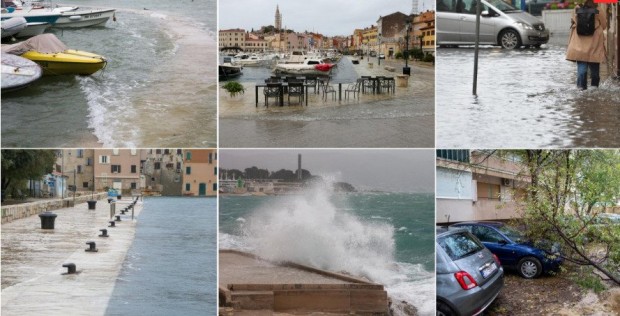 Лошото време на Балканите: Силни бури и наводнения обхванаха Адриатическото крайбрежие на Хърватия