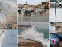 Лошото време на Балканите: Силни бури и наводнения обхванаха Адриатическото крайбрежие на Хърватия