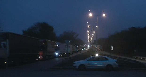 TD Ново транспортно напрежение в района на Дунав мост Русе осъмна