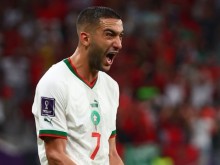 Хаким Зиеш и безобразен Тибо Куртоа донесоха победа на Мароко на Световното първенство в Катар