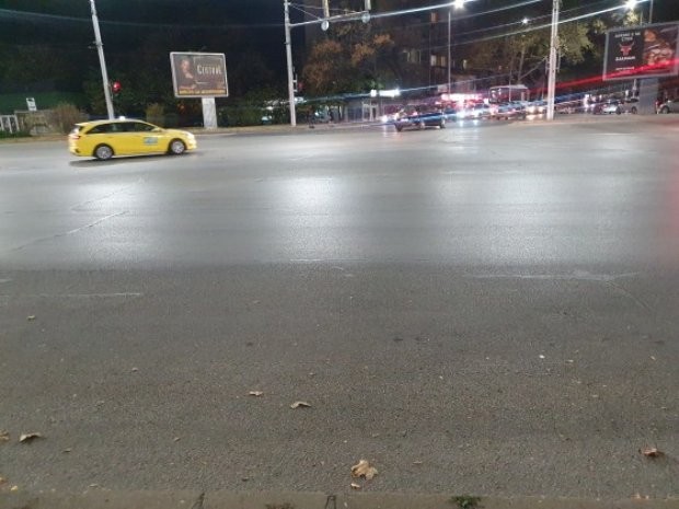 TD След  на маркировката по някои възлови булеварди на града от Община Пловдив