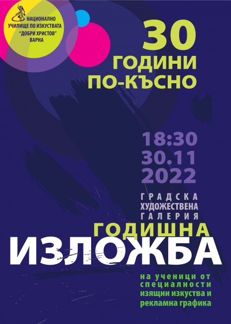 В Градската художествена галерия - Варна ще бъде открита изложба на НУИ "Добри Христов" 30 години по-късно"