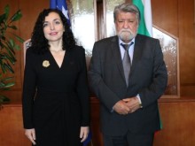 Председателят на парламента Вежди Рашидов се срещна с президента на Република Косово Вьоса Османи-Садриу