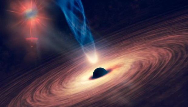 Американски и европейски астрономи обявиха, че са открили най-далечната черна дупка.