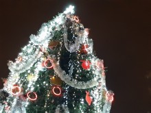 Фойерверки и детски възгласи известиха грейването на светлините на коледното дърво в Добрич