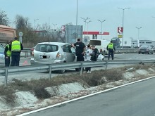 Катастрофа затапи възлов пътен участък до Пловдив