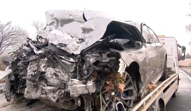 TD В тежко състояние е 45 годишният шофьор който пострада при катастрофата