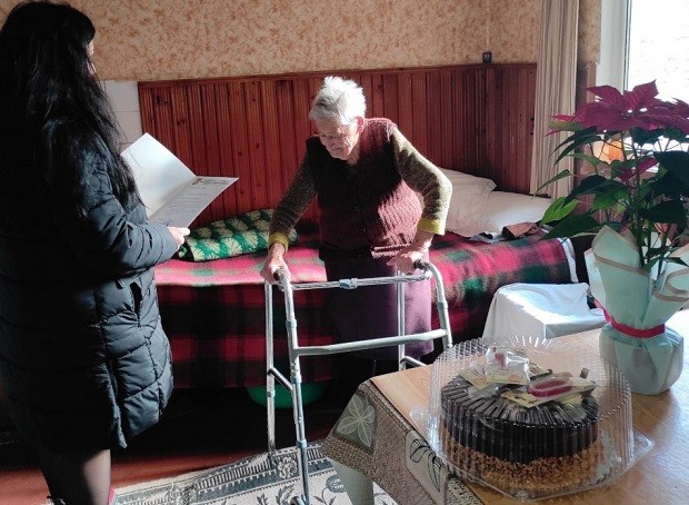 Най-възрастната жителка на Община Дупница отпразнува своя 100-годишен юбилей