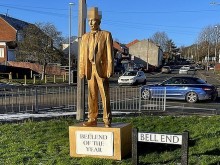 Във Великобритания издигнаха статуя "за замеряне" на Путин