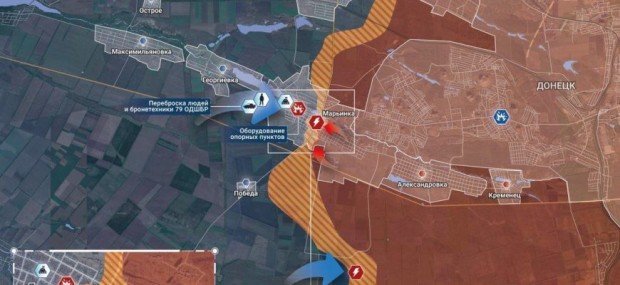 Руснаците съобщават, че са взели центъра на Мариинка в Донбас
