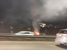 Кола гори на Околовръстния път в София