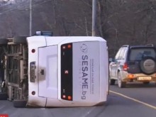 Общински автобус е катастрофирал в Бургас