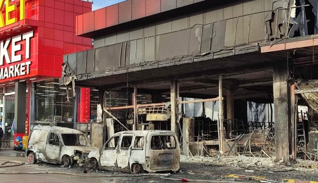 Пожар е унищожил напълно търговски обект в село Кранево  Сигналът за