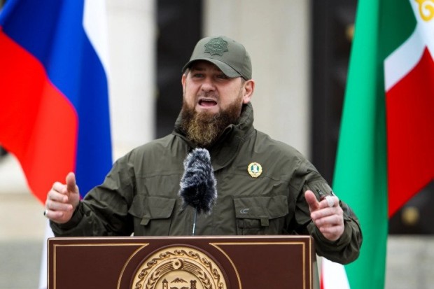 Ръководителят на Чечения Рамзан Кадиров по време на пряка линия