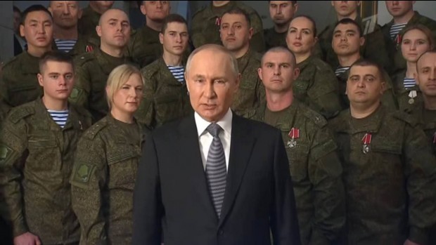 Путин отправи новогодишното си обръщение от щаба на Южния военен окръг