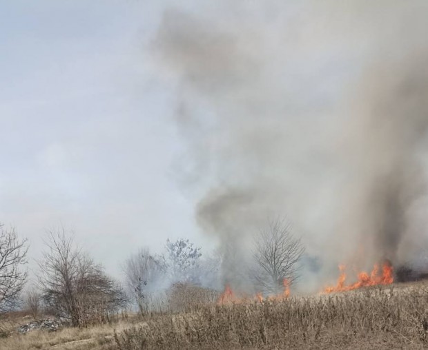 Пожар се разрази в южната част на Пловдив