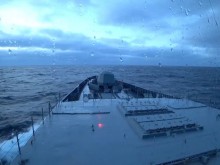 Руски военен кораб е провел учения в Норвежко море