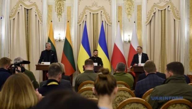Президентите на Литва, Полша и Украйна приеха декларация след срещата на Люблинския триъгълник