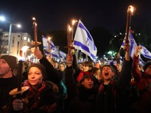 Около 80 хиляди излязоха на протест срещу Нетаняху в Тел Авив