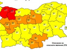 НИМХ обяви червен код за ураганен вятър в две области