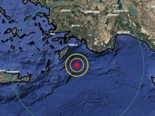 Земетресение от 5,9 по Рихтер е регистрирано в Източното Средиземноморие