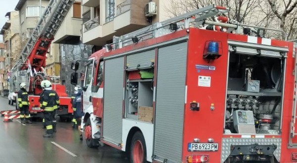 TD Днес следобед е избухнал пожар в жилищна кооперация намираща се
