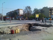 Част от улица "Средец" в "Северен" без вода днес