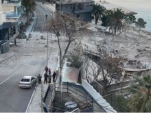 Експлозия срина хотел в албанския град Саранда